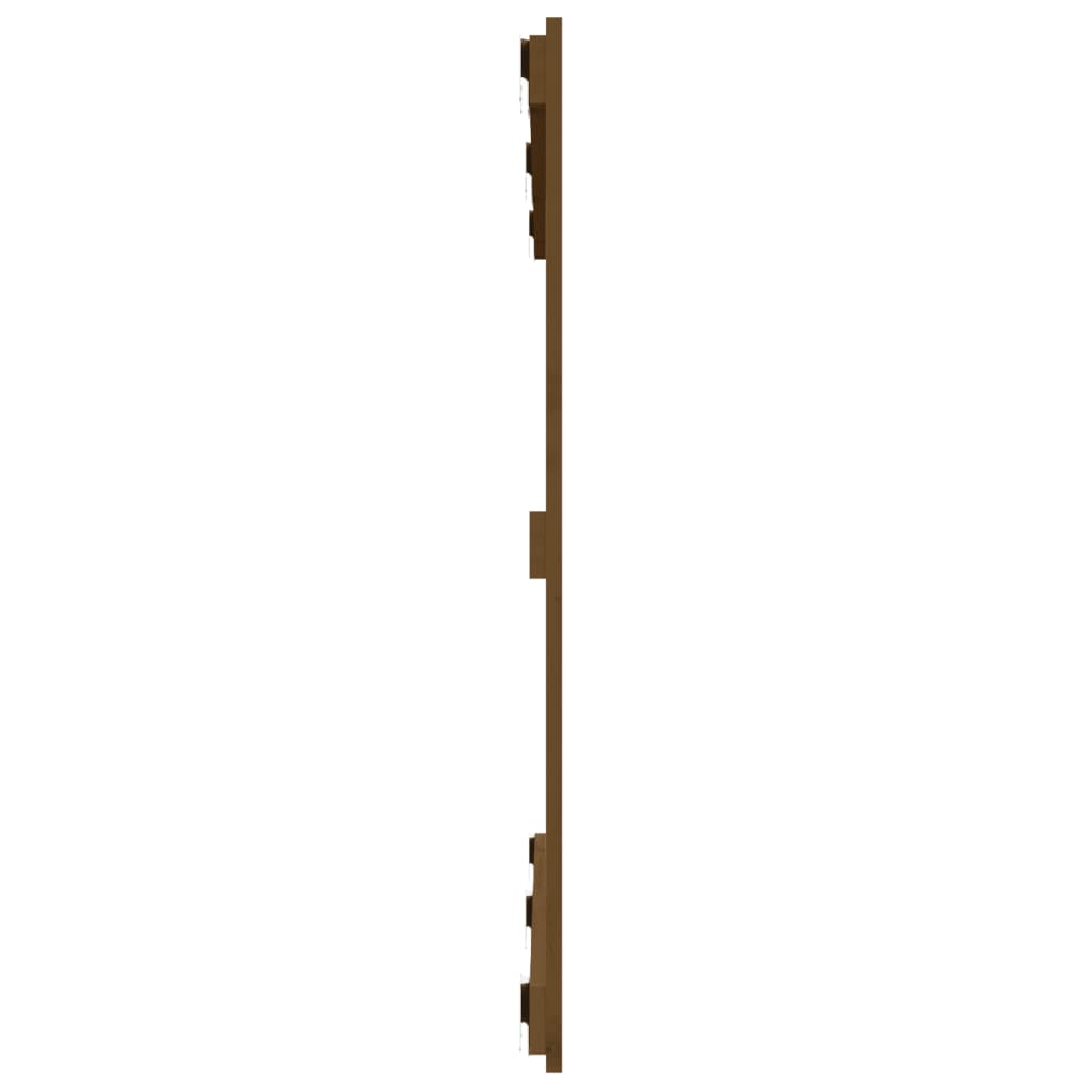 Wandhoofdbord 27,5X3X90 Cm Massief Grenenhout Honingbruin 127.5 x 90 cm