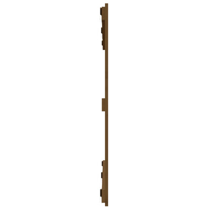 Wandhoofdbord 27,5X3X90 Cm Massief Grenenhout Honingbruin 127.5 x 90 cm