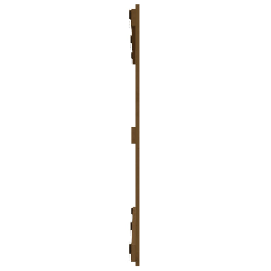 Wandhoofdbord 27,5X3X90 Cm Massief Grenenhout Honingbruin 127.5 x 90 cm