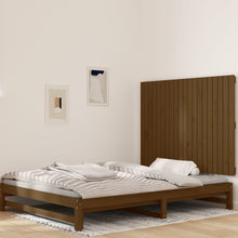 Wandhoofdbord 27,5X3X90 Cm Massief Grenenhout Honingbruin 127.5 x 90 cm