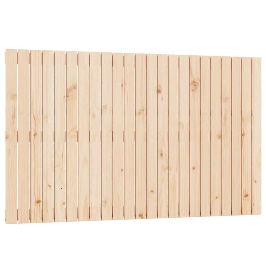 Wandhoofdbord 47X3X90 Cm Massief Grenenhout Naturel 147 x 90 cm