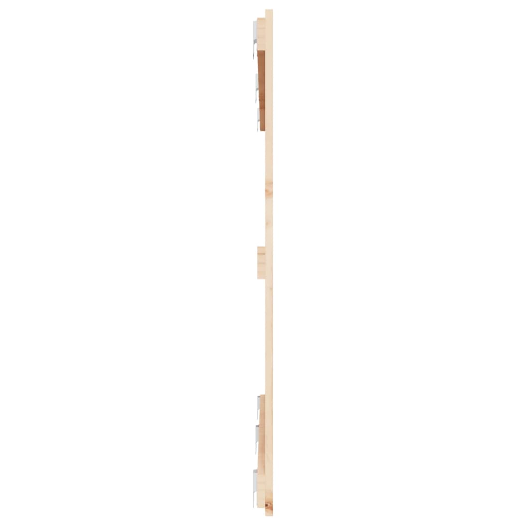 Wandhoofdbord 47X3X90 Cm Massief Grenenhout Naturel 147 x 90 cm
