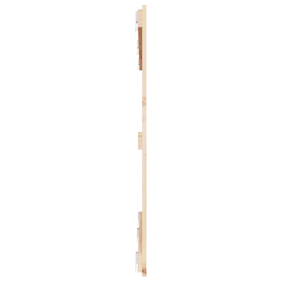 Wandhoofdbord 47X3X90 Cm Massief Grenenhout Naturel 147 x 90 cm