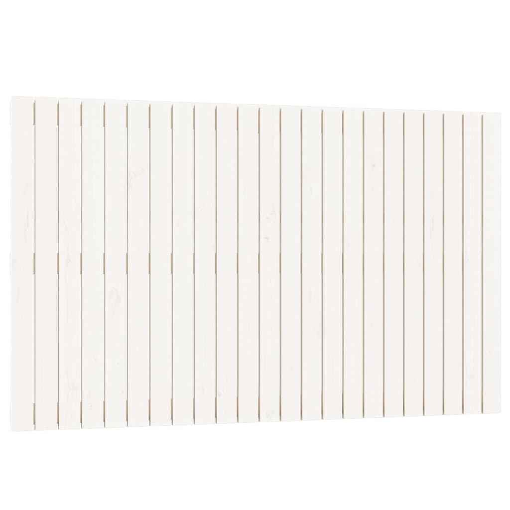Wandhoofdbord 47X3X90 Cm Massief Grenenhout Wit 147 x 90 cm