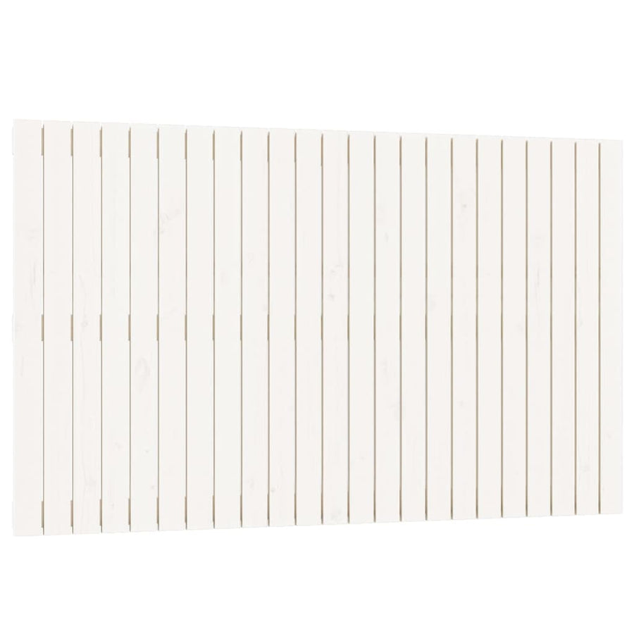 Wandhoofdbord 47X3X90 Cm Massief Grenenhout Wit 147 x 90 cm
