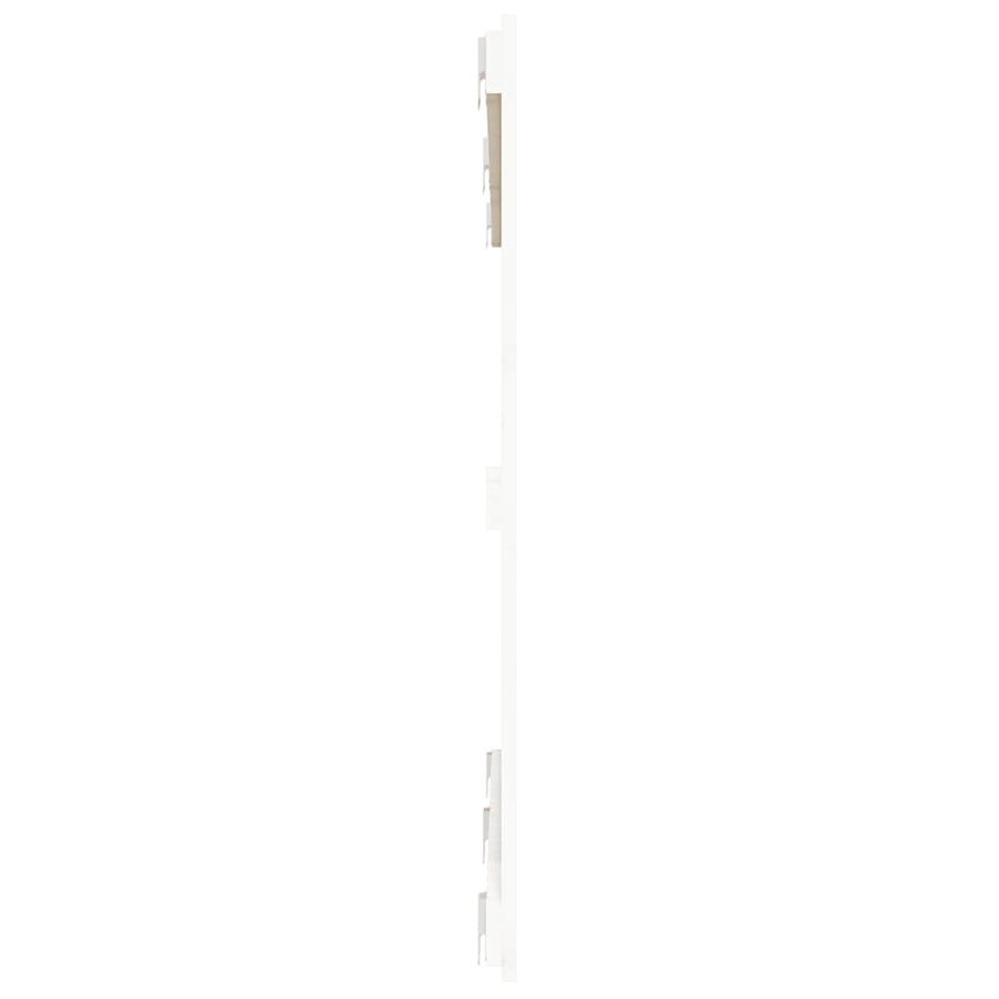 Wandhoofdbord 47X3X90 Cm Massief Grenenhout Wit 147 x 90 cm