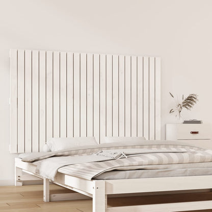 Wandhoofdbord 47X3X90 Cm Massief Grenenhout Wit 147 x 90 cm