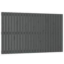 Wandhoofdbord 47X3X90 Cm Massief Grenenhout Grijs 147 x 90 cm