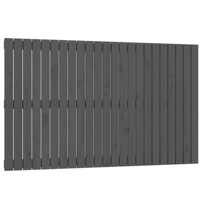 Wandhoofdbord 47X3X90 Cm Massief Grenenhout Grijs 147 x 90 cm