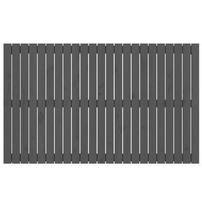 Wandhoofdbord 47X3X90 Cm Massief Grenenhout Grijs 147 x 90 cm