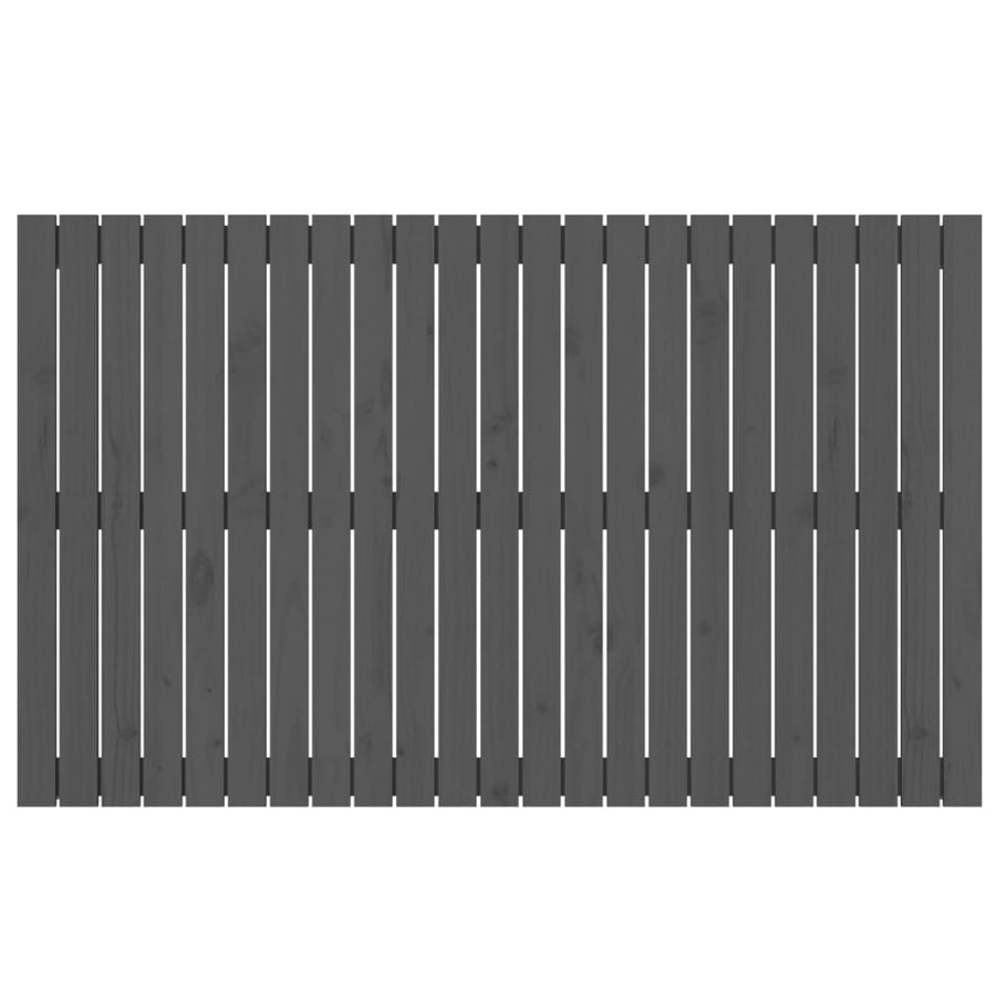Wandhoofdbord 47X3X90 Cm Massief Grenenhout Grijs 147 x 90 cm