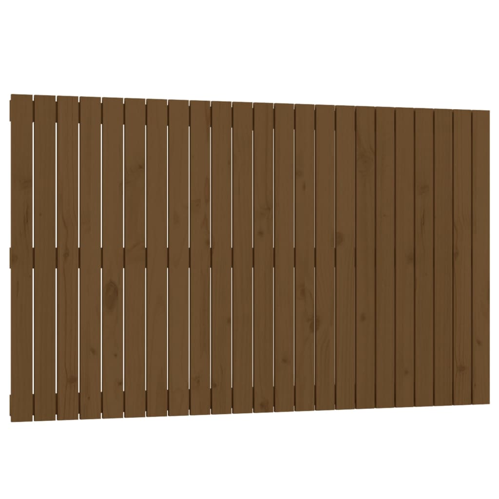 Wandhoofdbord 47X3X90 Cm Massief Grenenhout Honingbruin 147 x 90 cm