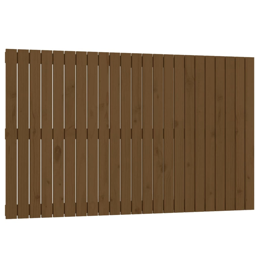 Wandhoofdbord 47X3X90 Cm Massief Grenenhout Honingbruin 147 x 90 cm