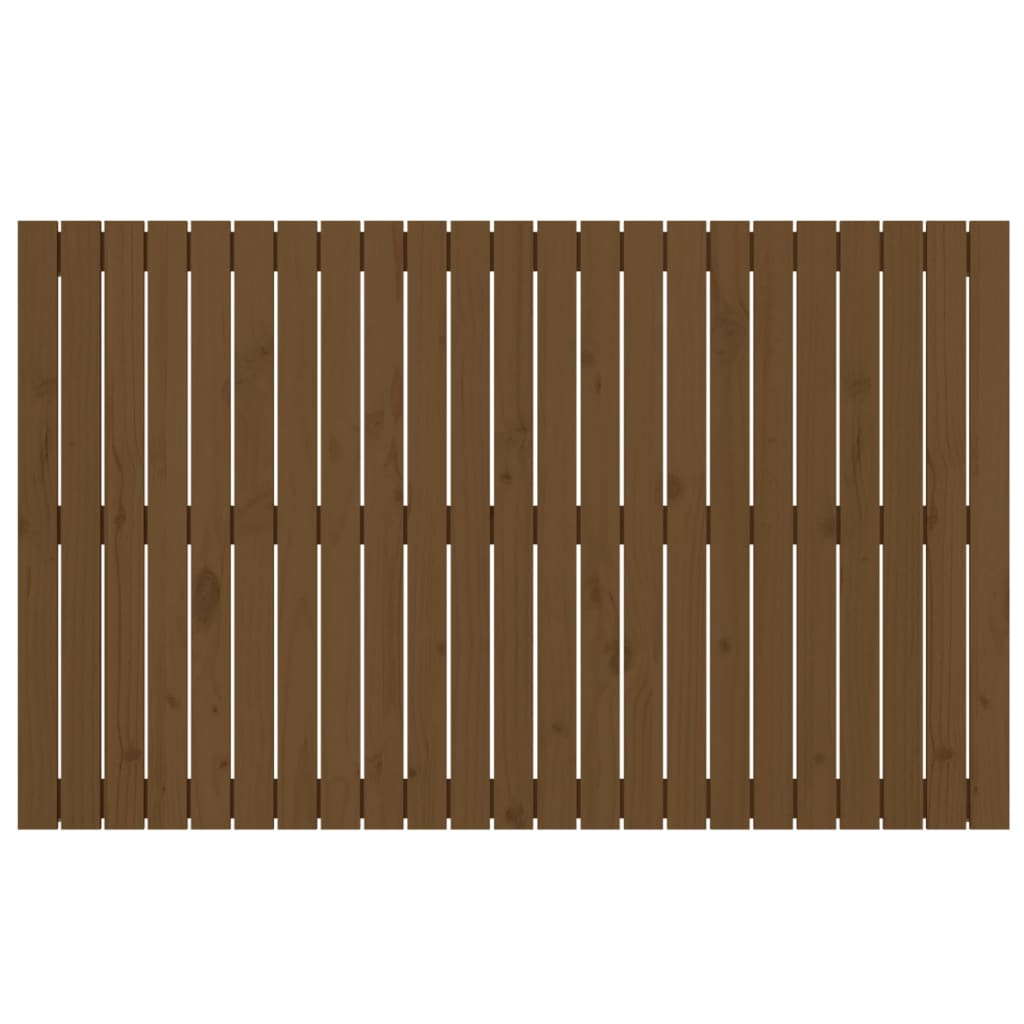 Wandhoofdbord 47X3X90 Cm Massief Grenenhout Honingbruin 147 x 90 cm