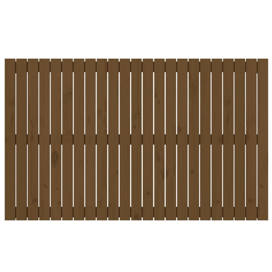 Wandhoofdbord 47X3X90 Cm Massief Grenenhout Honingbruin 147 x 90 cm