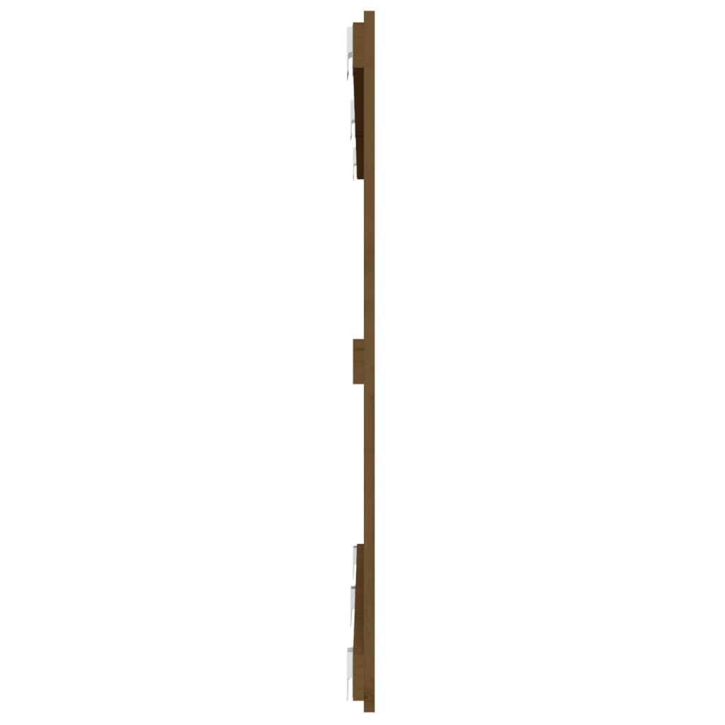 Wandhoofdbord 47X3X90 Cm Massief Grenenhout Honingbruin 147 x 90 cm