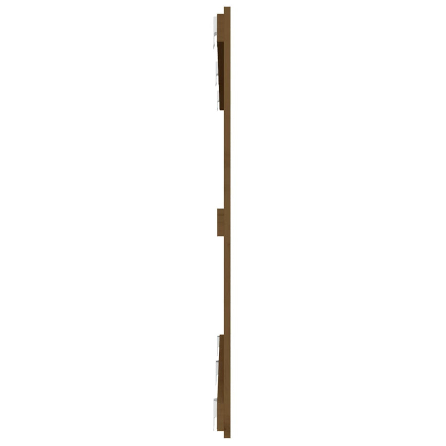 Wandhoofdbord 47X3X90 Cm Massief Grenenhout Honingbruin 147 x 90 cm
