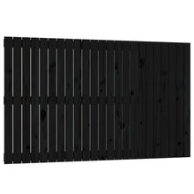 Wandhoofdbord 47X3X90 Cm Massief Grenenhout Zwart 147 x 90 cm