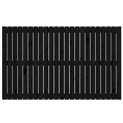 Wandhoofdbord 47X3X90 Cm Massief Grenenhout Zwart 147 x 90 cm