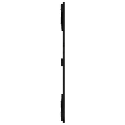 Wandhoofdbord 47X3X90 Cm Massief Grenenhout Zwart 147 x 90 cm
