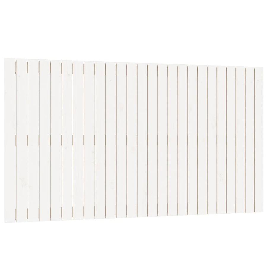 Wandhoofdbord 59,5X3X90 Cm Massief Grenenhout Wit 159.5 x 90 cm