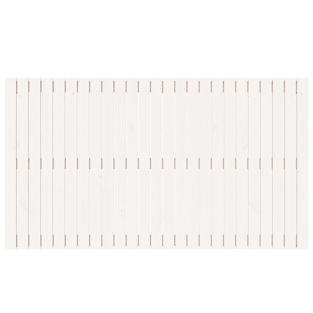 Wandhoofdbord 59,5X3X90 Cm Massief Grenenhout Wit 159.5 x 90 cm
