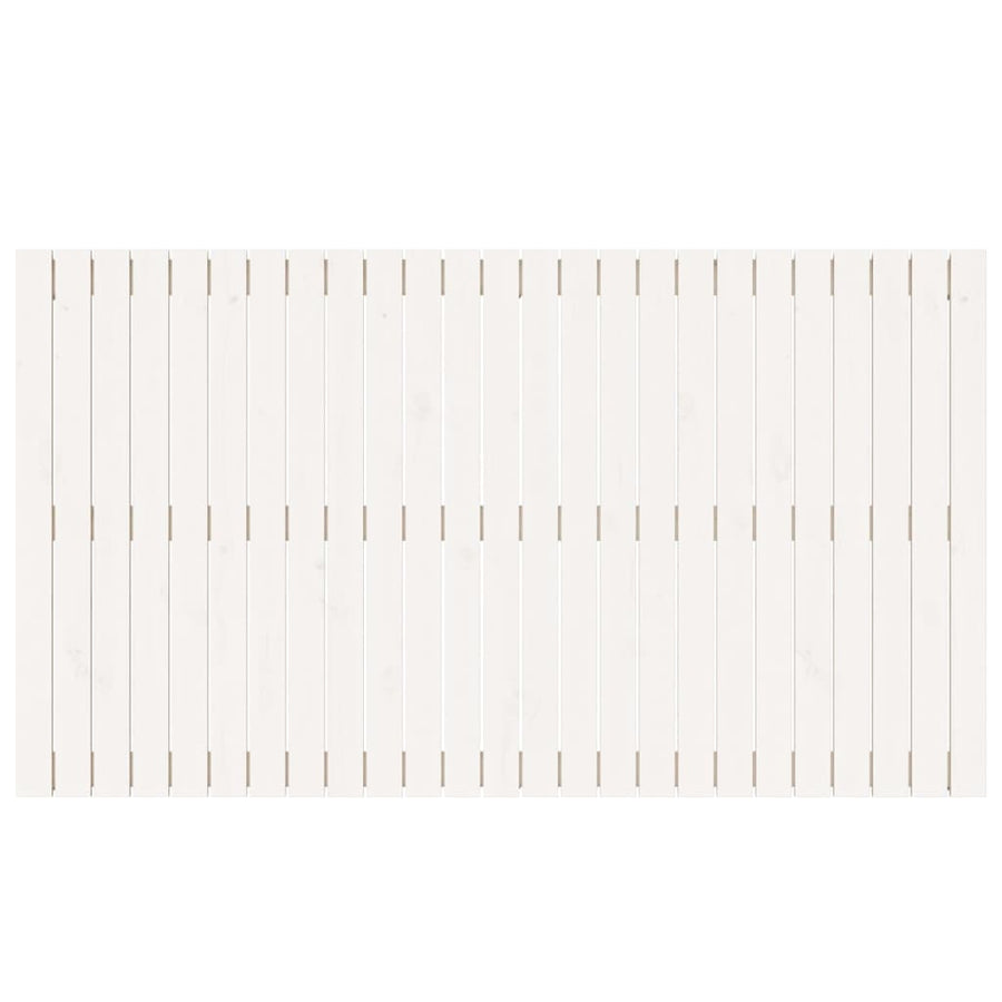 Wandhoofdbord 59,5X3X90 Cm Massief Grenenhout Wit 159.5 x 90 cm