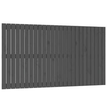 Wandhoofdbord 59,5X3X90 Cm Massief Grenenhout Grijs 159.5 x 90 cm