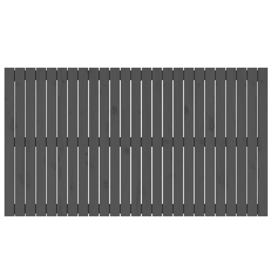 Wandhoofdbord 59,5X3X90 Cm Massief Grenenhout Grijs 159.5 x 90 cm