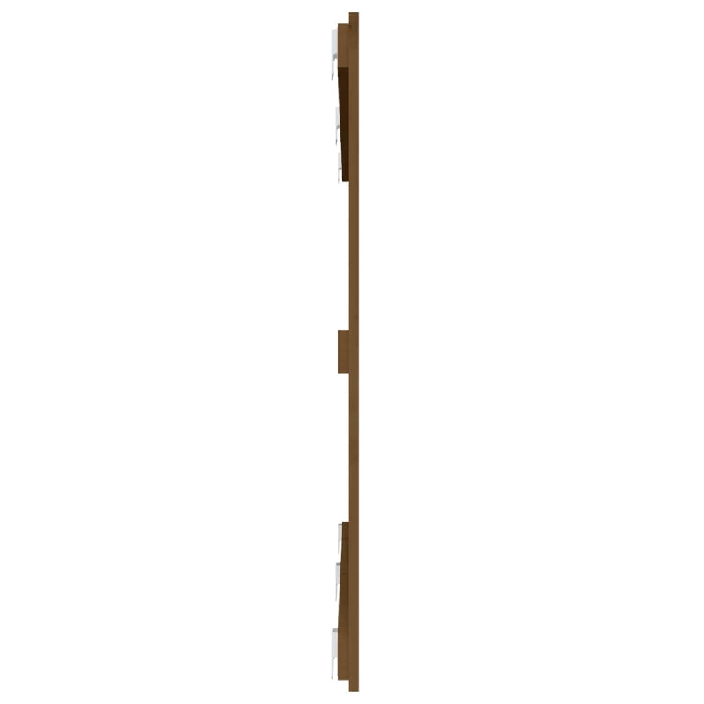 Wandhoofdbord 59,5X3X90 Cm Massief Grenenhout Honingbruin 159.5 x 90 cm