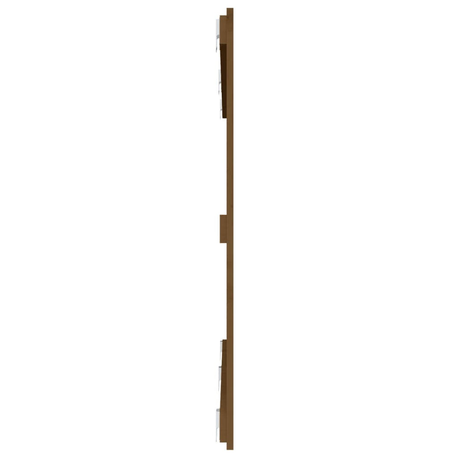 Wandhoofdbord 59,5X3X90 Cm Massief Grenenhout Honingbruin 159.5 x 90 cm