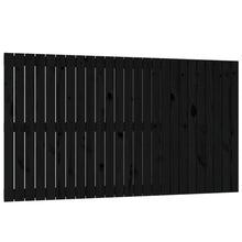 Wandhoofdbord 59,5X3X90 Cm Massief Grenenhout Zwart 159.5 x 90 cm