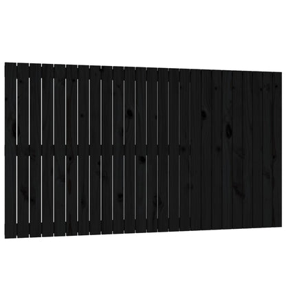 Wandhoofdbord 59,5X3X90 Cm Massief Grenenhout Zwart 159.5 x 90 cm