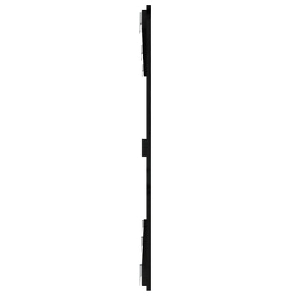 Wandhoofdbord 59,5X3X90 Cm Massief Grenenhout Zwart 159.5 x 90 cm