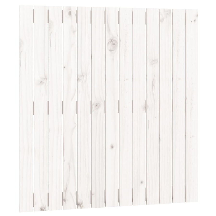Wandhoofdbord 82,5X3X90 Cm Massief Grenenhout Wit 82.5 x 90 cm