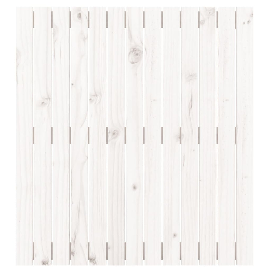 Wandhoofdbord 82,5X3X90 Cm Massief Grenenhout Wit 82.5 x 90 cm