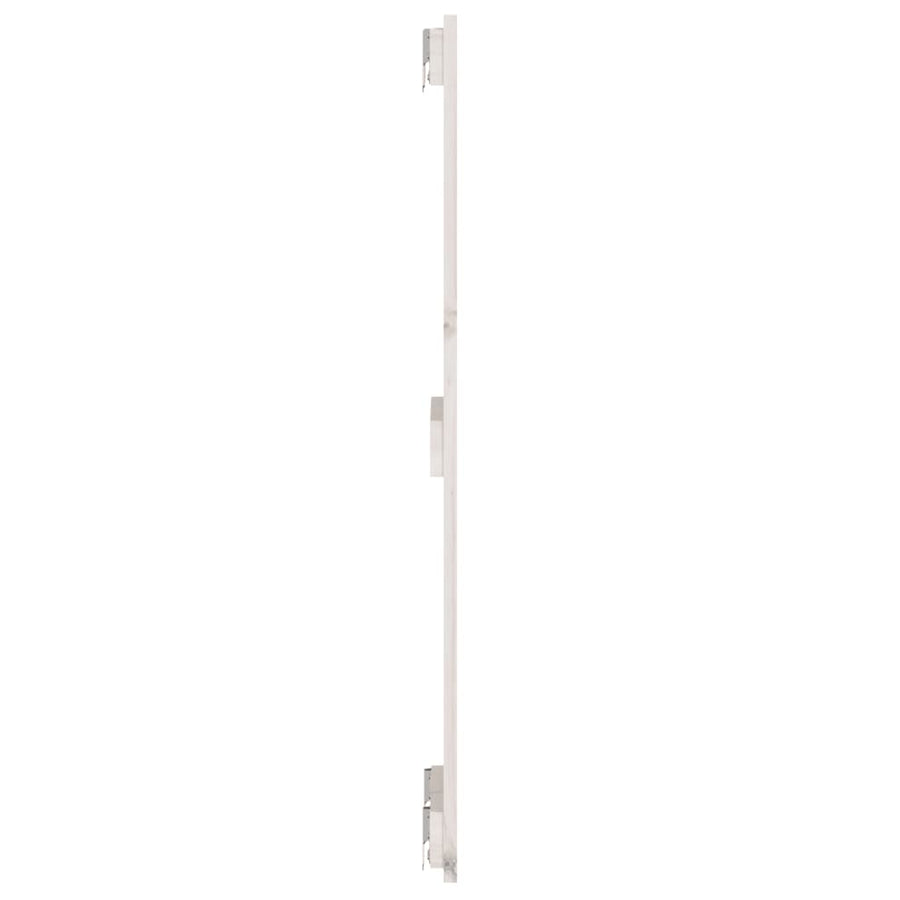 Wandhoofdbord 82,5X3X90 Cm Massief Grenenhout Wit 82.5 x 90 cm
