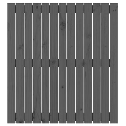 Wandhoofdbord 82,5X3X90 Cm Massief Grenenhout Grijs 82.5 x 90 cm