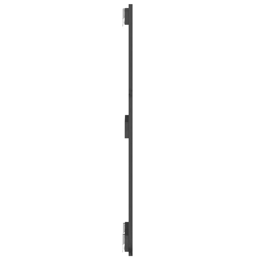 Wandhoofdbord 82,5X3X90 Cm Massief Grenenhout Grijs 82.5 x 90 cm