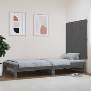 Hoofdbord 82,5x3x90 cm massief grenenhout grijs