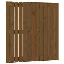 Wandhoofdbord 82,5X3X90 Cm Massief Grenenhout Honingbruin 82.5 x 90 cm