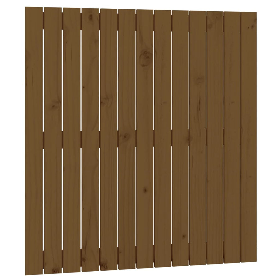 Wandhoofdbord 82,5X3X90 Cm Massief Grenenhout Honingbruin 82.5 x 90 cm