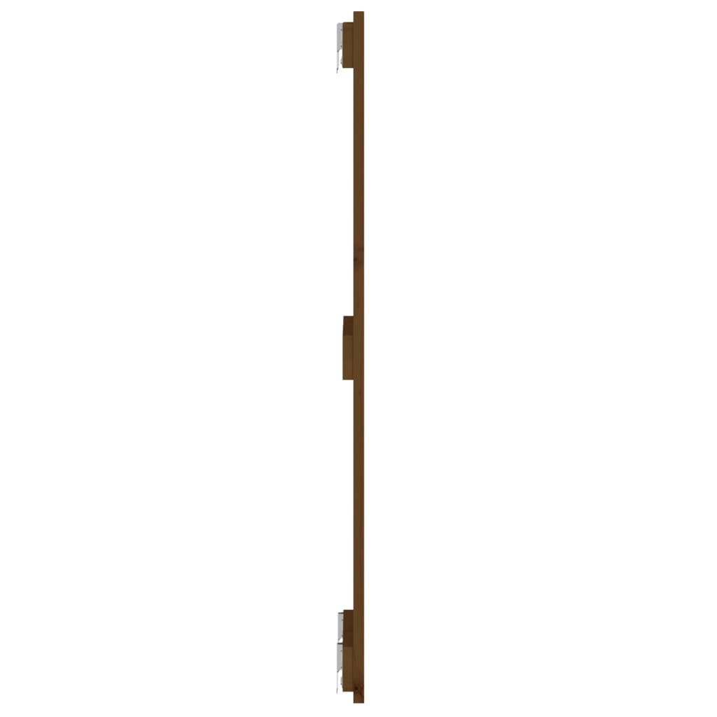 Wandhoofdbord 82,5X3X90 Cm Massief Grenenhout Honingbruin 82.5 x 90 cm