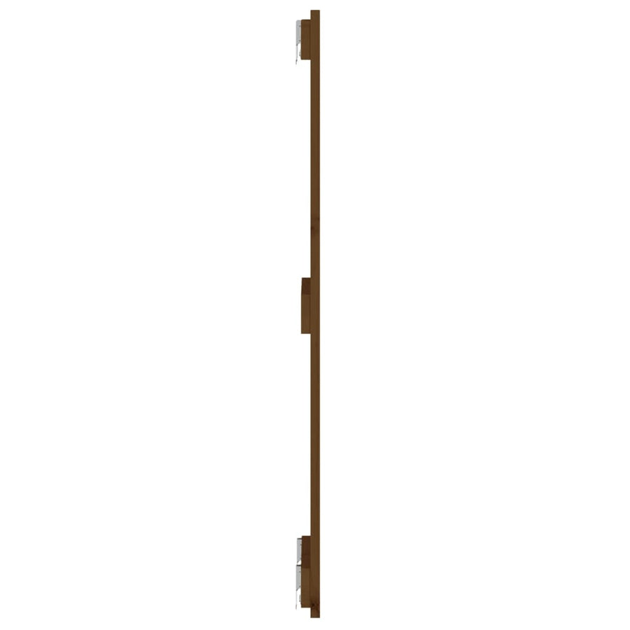 Wandhoofdbord 82,5X3X90 Cm Massief Grenenhout Honingbruin 82.5 x 90 cm