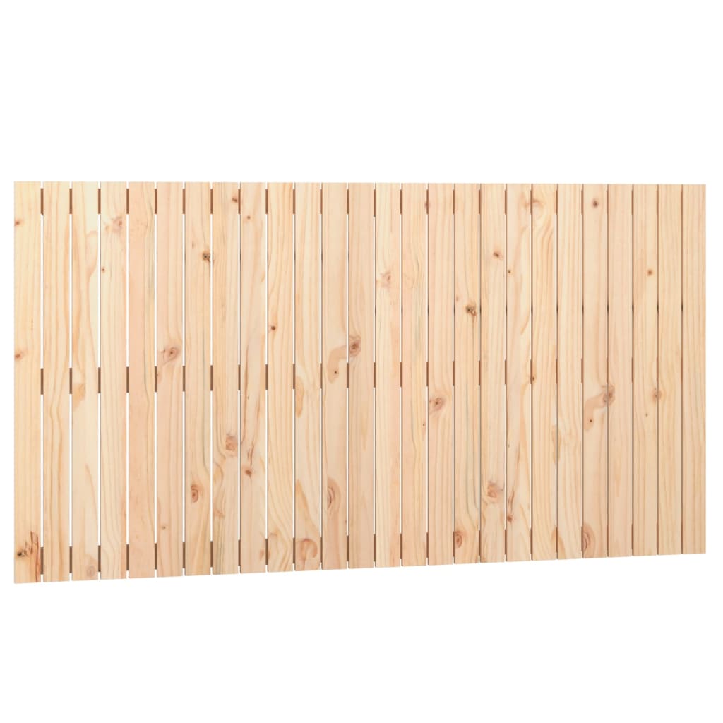 Wandhoofdbord 66X3X90 Cm Massief Grenenhout Naturel 166 x 90 cm