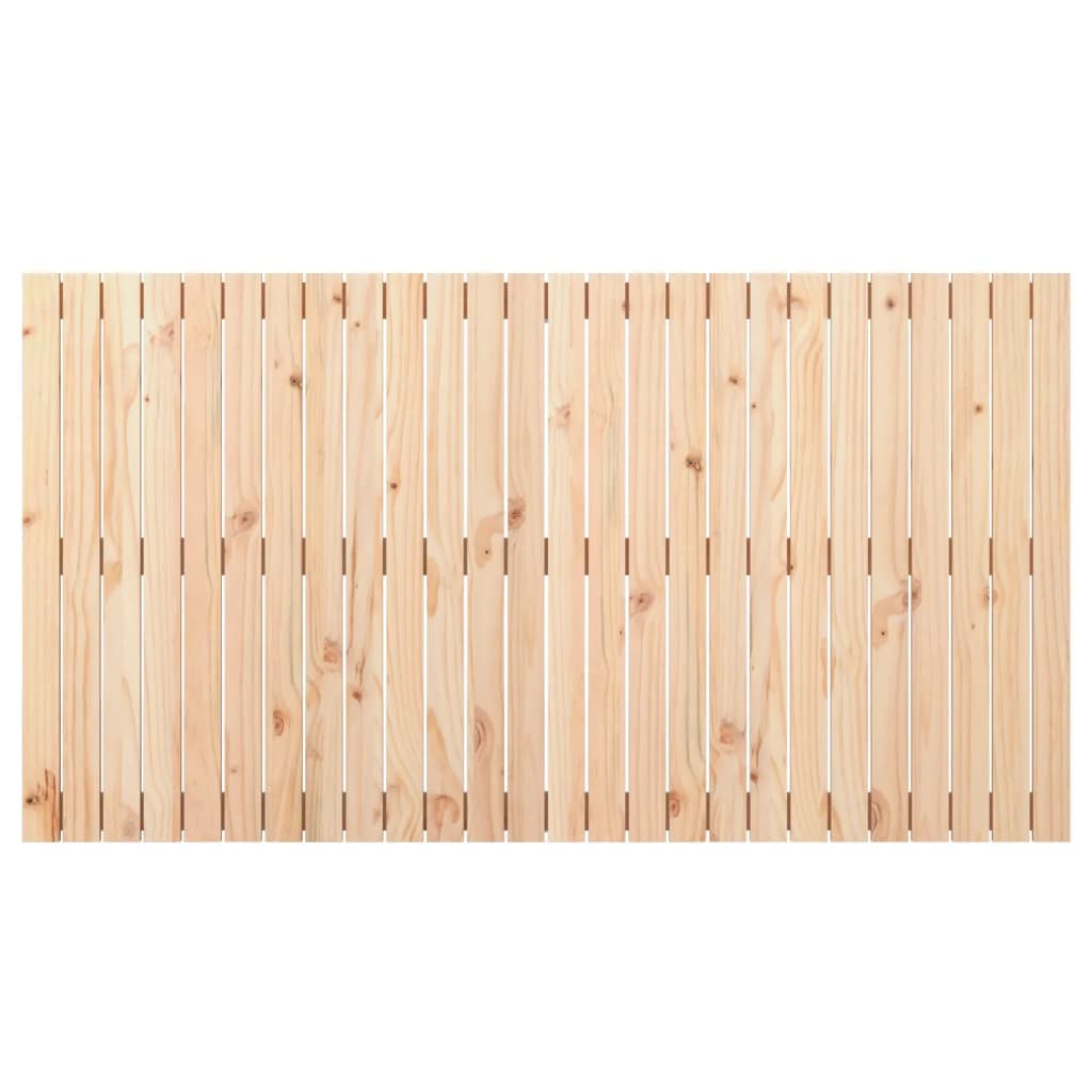 Wandhoofdbord 66X3X90 Cm Massief Grenenhout Naturel 166 x 90 cm