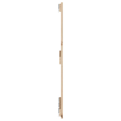 Wandhoofdbord 66X3X90 Cm Massief Grenenhout Naturel 166 x 90 cm