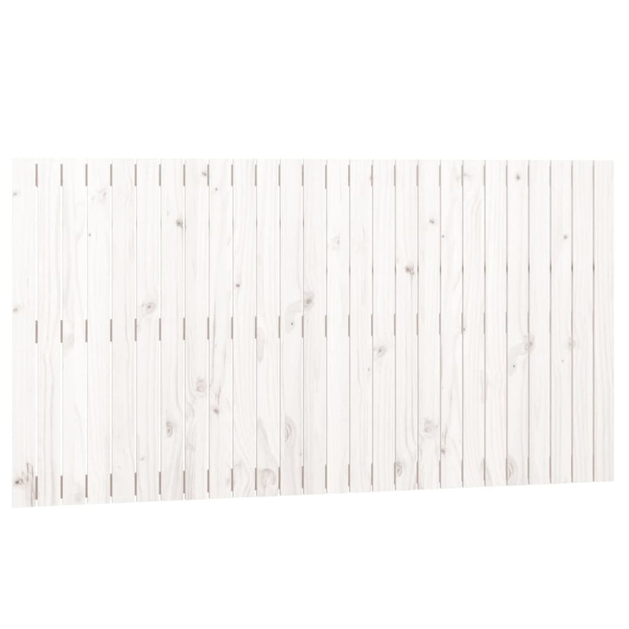 Wandhoofdbord 66X3X90 Cm Massief Grenenhout Wit 166 x 90 cm