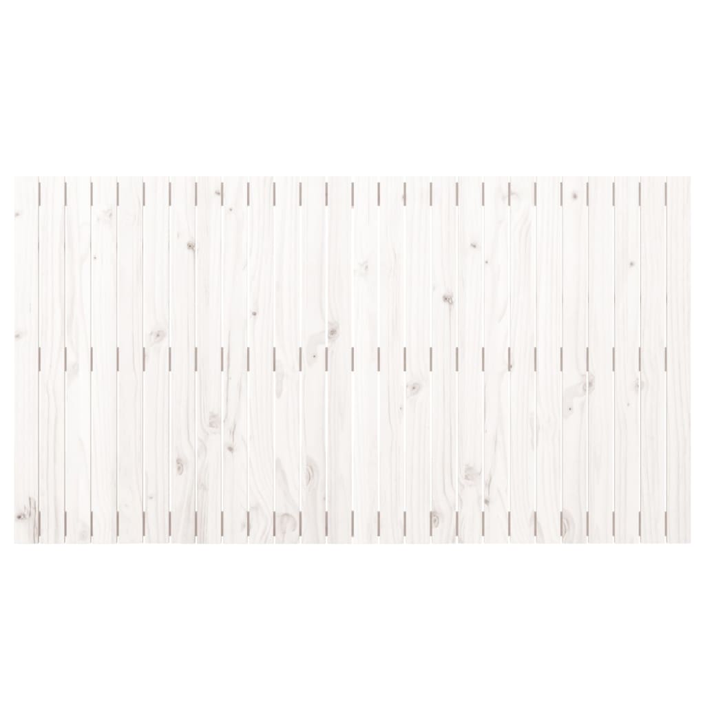 Wandhoofdbord 66X3X90 Cm Massief Grenenhout Wit 166 x 90 cm