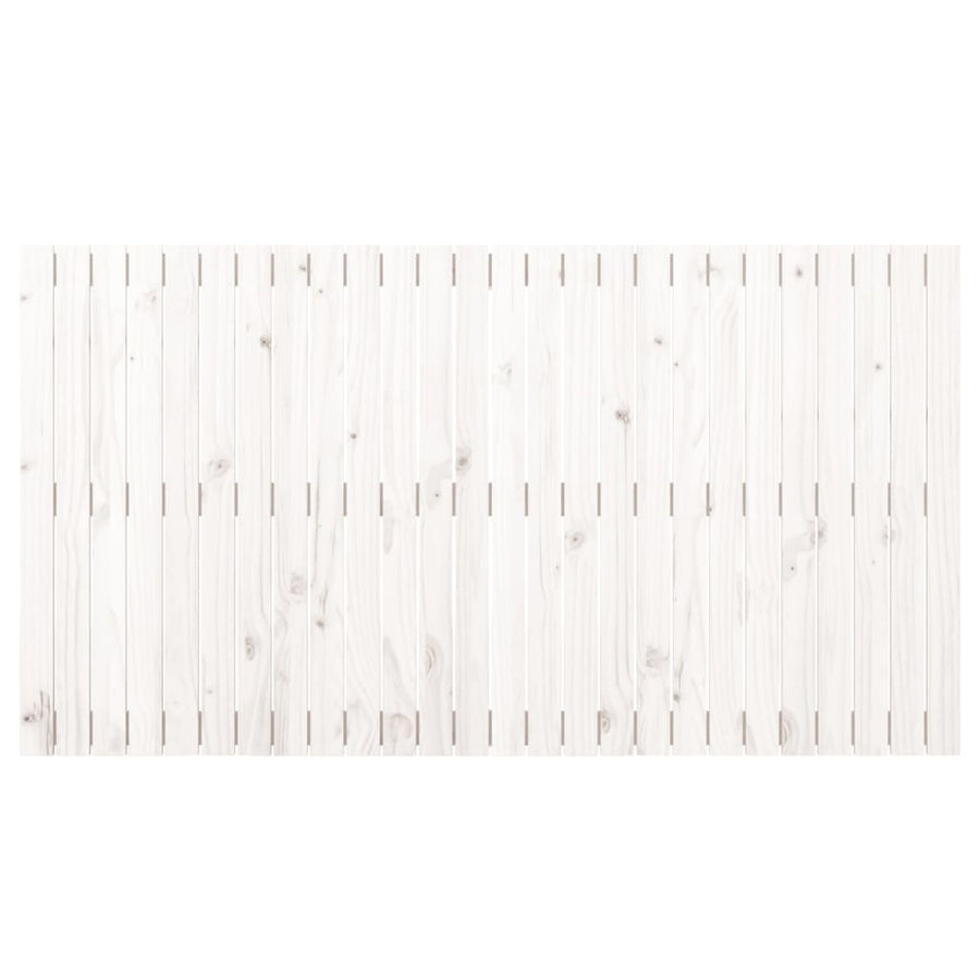 Wandhoofdbord 66X3X90 Cm Massief Grenenhout Wit 166 x 90 cm